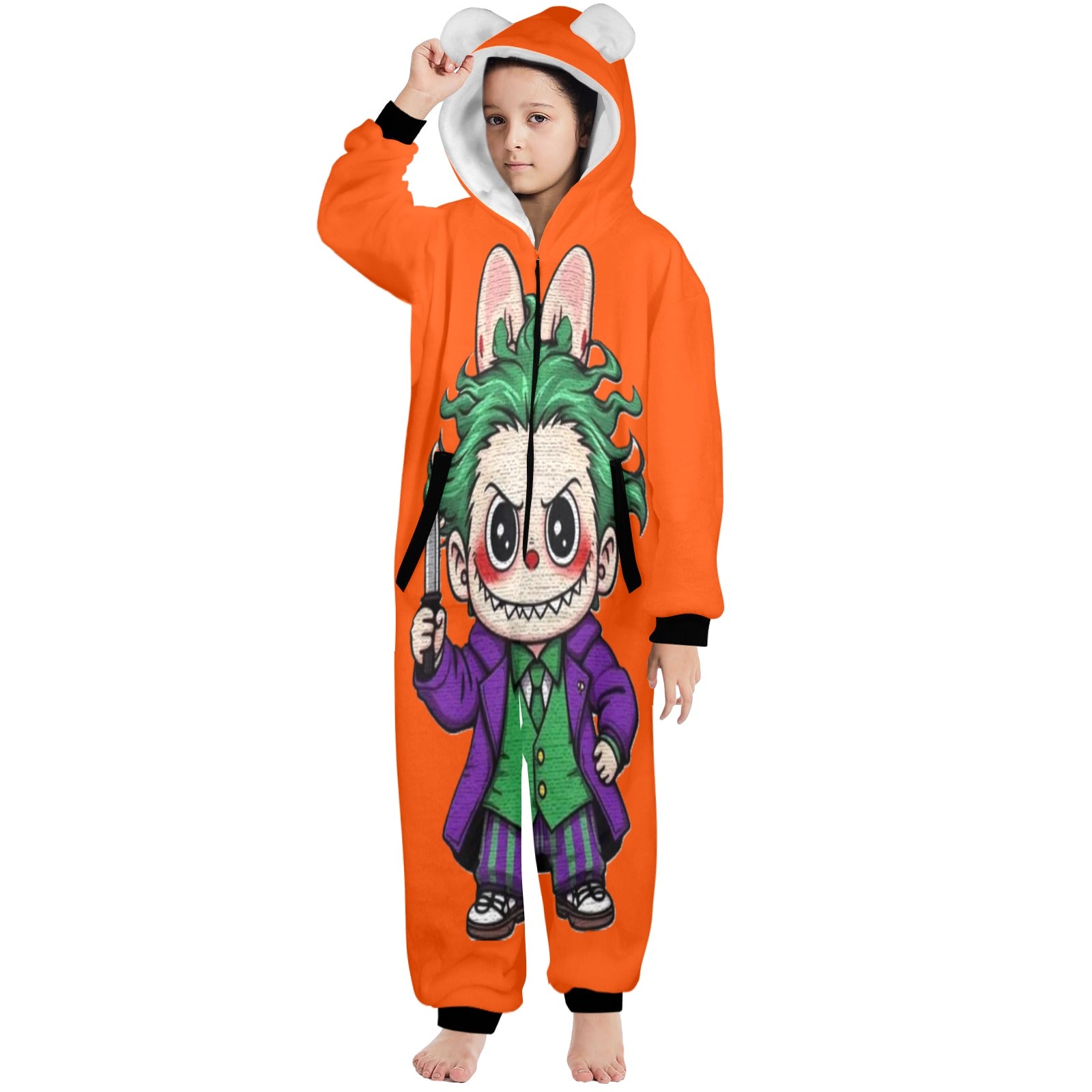 KSC's Halloween Big Kids Unisex Onesies (8 to 15 Years) Joker Labubu