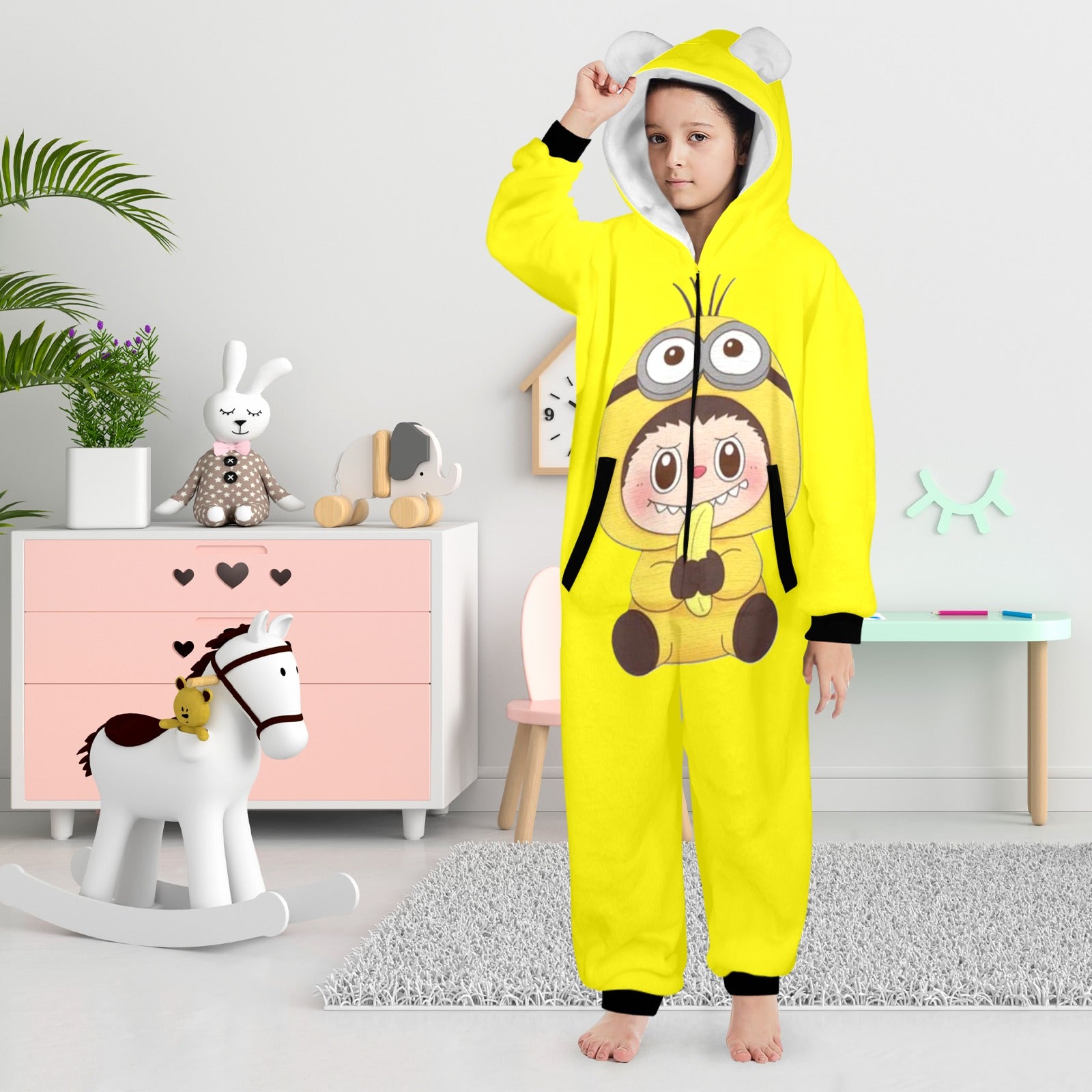 KSC's Exclusive Big Kids Onesie Labubu (8 to 15 Years) Yellow Minion Labubu
