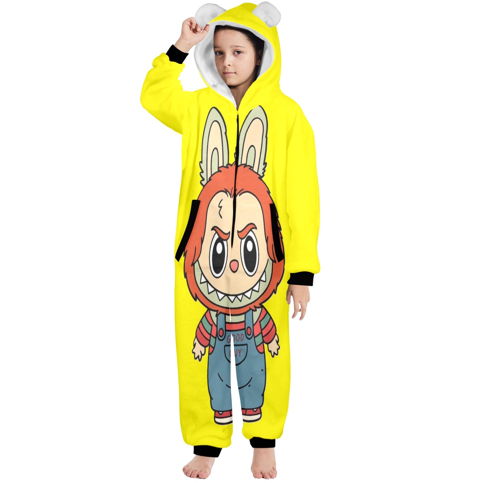 KSC's Halloween Big Kids Unisex Onesies (8 to 15 Years) Good Guy Doll Labubu