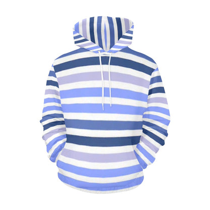 KSC's Exclusive Women's Stripe Design Hoodies Collection (10 Options) Hoodie (Model H13)