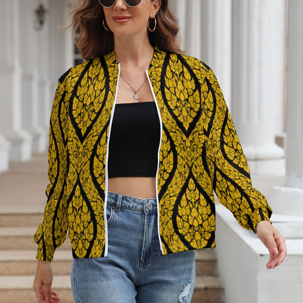 Women's Long Sleeve Zipper Jacket (10 Options) - KSC's Limited Edition Designer Collections