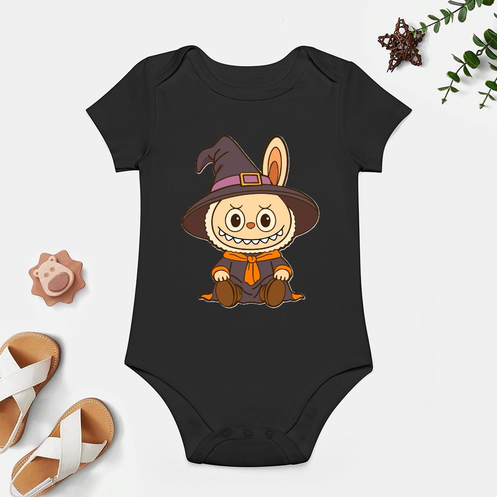Baby Halloween Labubu Short -Sleeve Baby's Bodysuit
