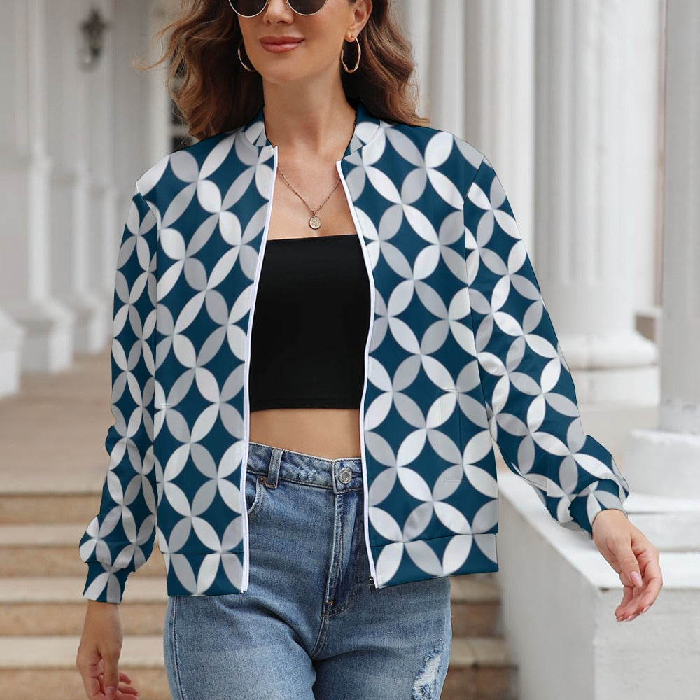 Designer Style Women's Long Sleeve Zipper Jacket (10 Options) - KSC's Limited Edition Collections