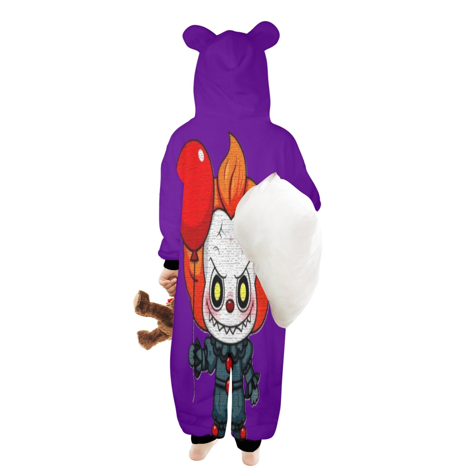 KSC's Exclusive Halloween Penny Clown Labubu Little Kid Unisex Onesie 2 to 7 years old