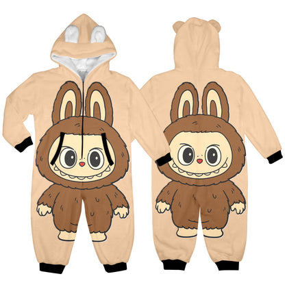 KSC's Exclusive Labubu Little Kids Onesies (2 to 7 Years Old) - Brown Bear Labubu