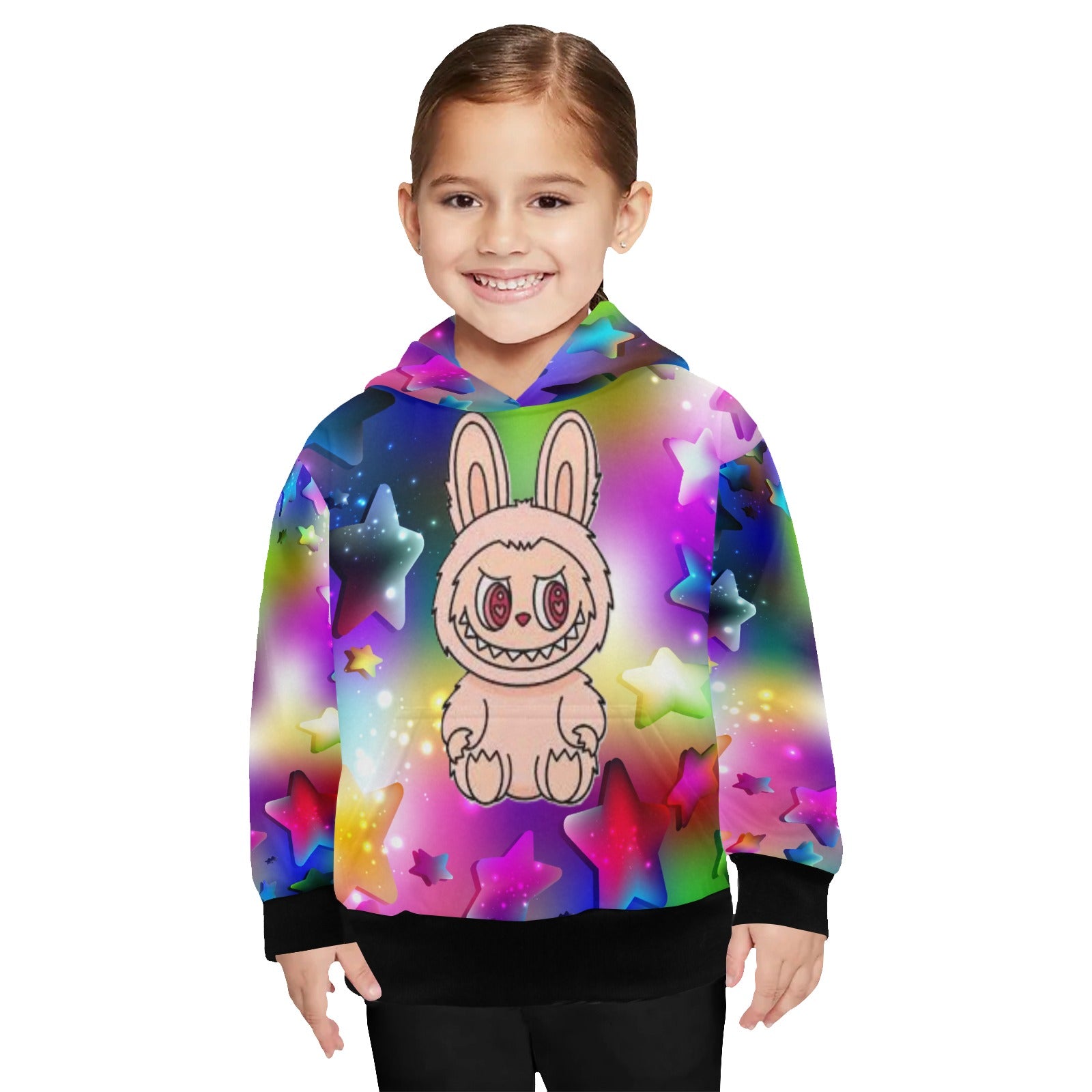 KSC's Little Girls' Labubu Designs Long Sleeve Hoodies