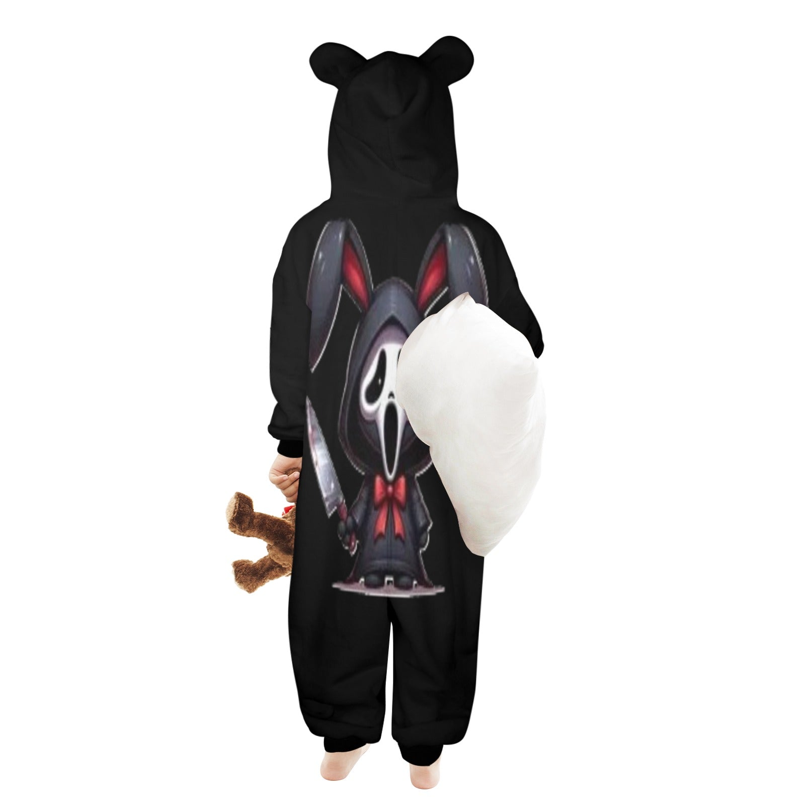 KSC's Exclusive Labubu Little Kids Onesies (2 to 7 Years Old) - Ghost Face Labubu