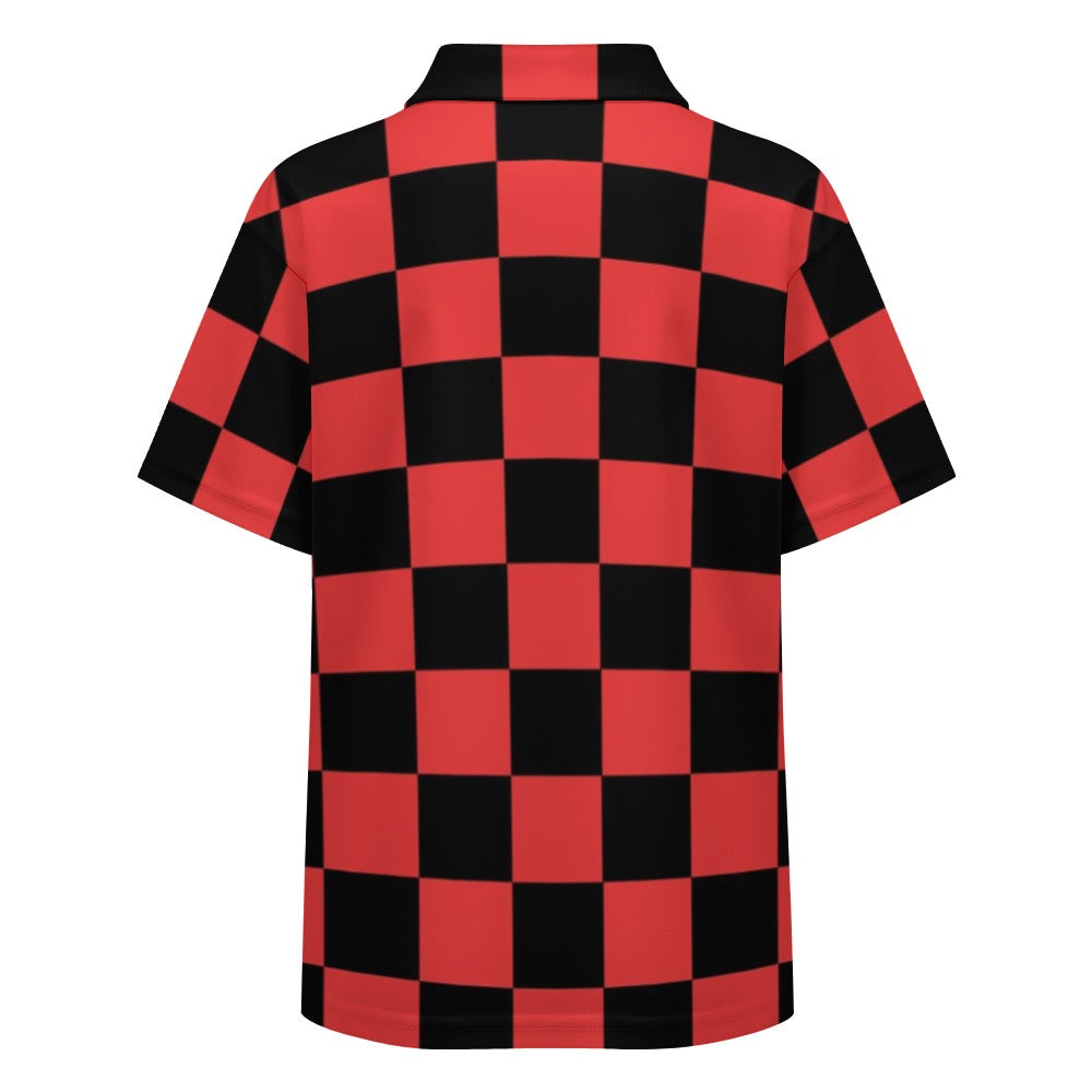 KSC's Exclusive Kids Designs- Young Men's/Boys New Kid's Shoulder buttoned polo shirt
