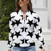 KSC's Limited Edition Pop Art Designs Women's Long Sleeve Zipper Jacket (10 Options) - KSC's Limited Edition Pop Art Collections