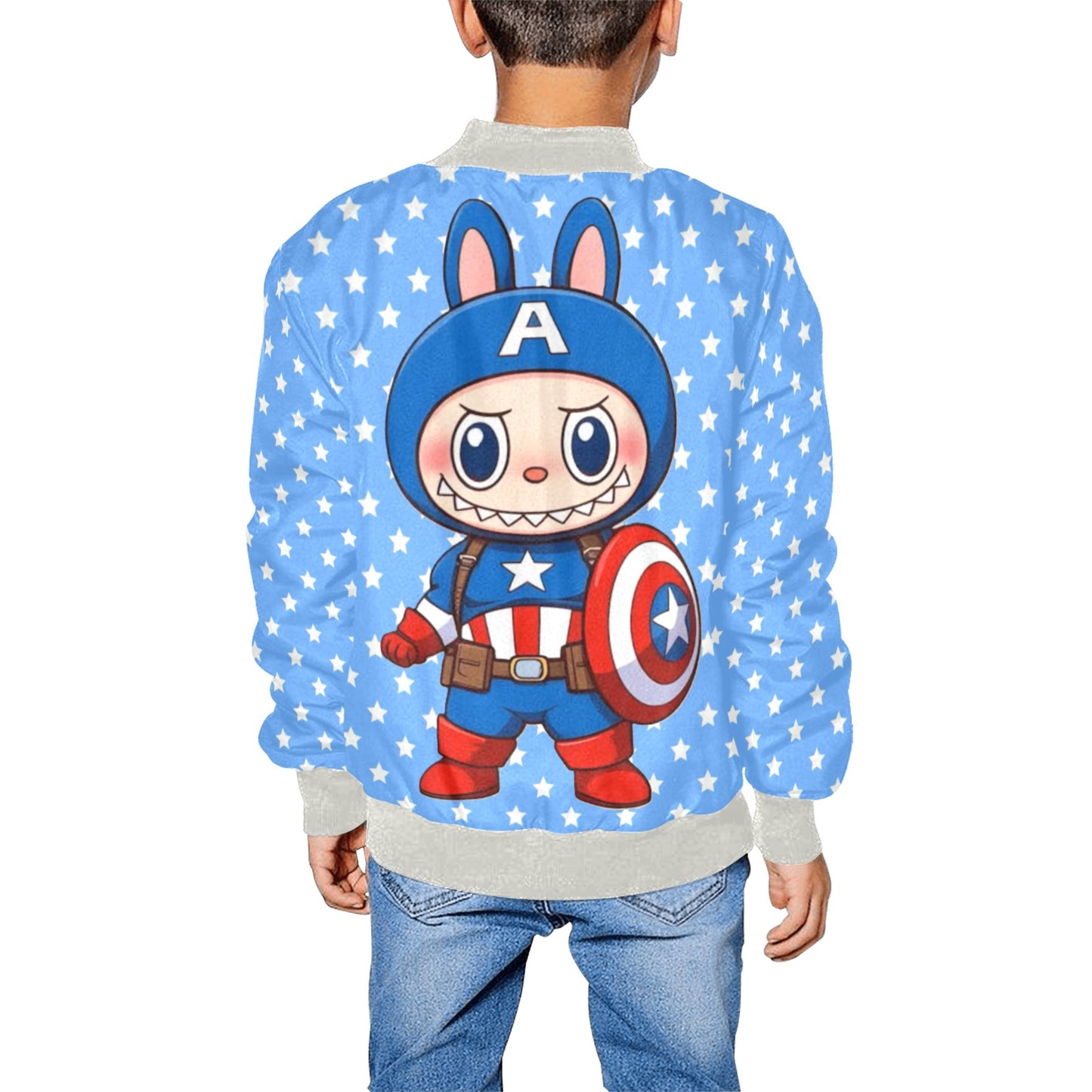 🧥🔥 “Too Cool for Recess!” Labubu Kid’s Bomber Jacket - Kid's Bomber Jacket