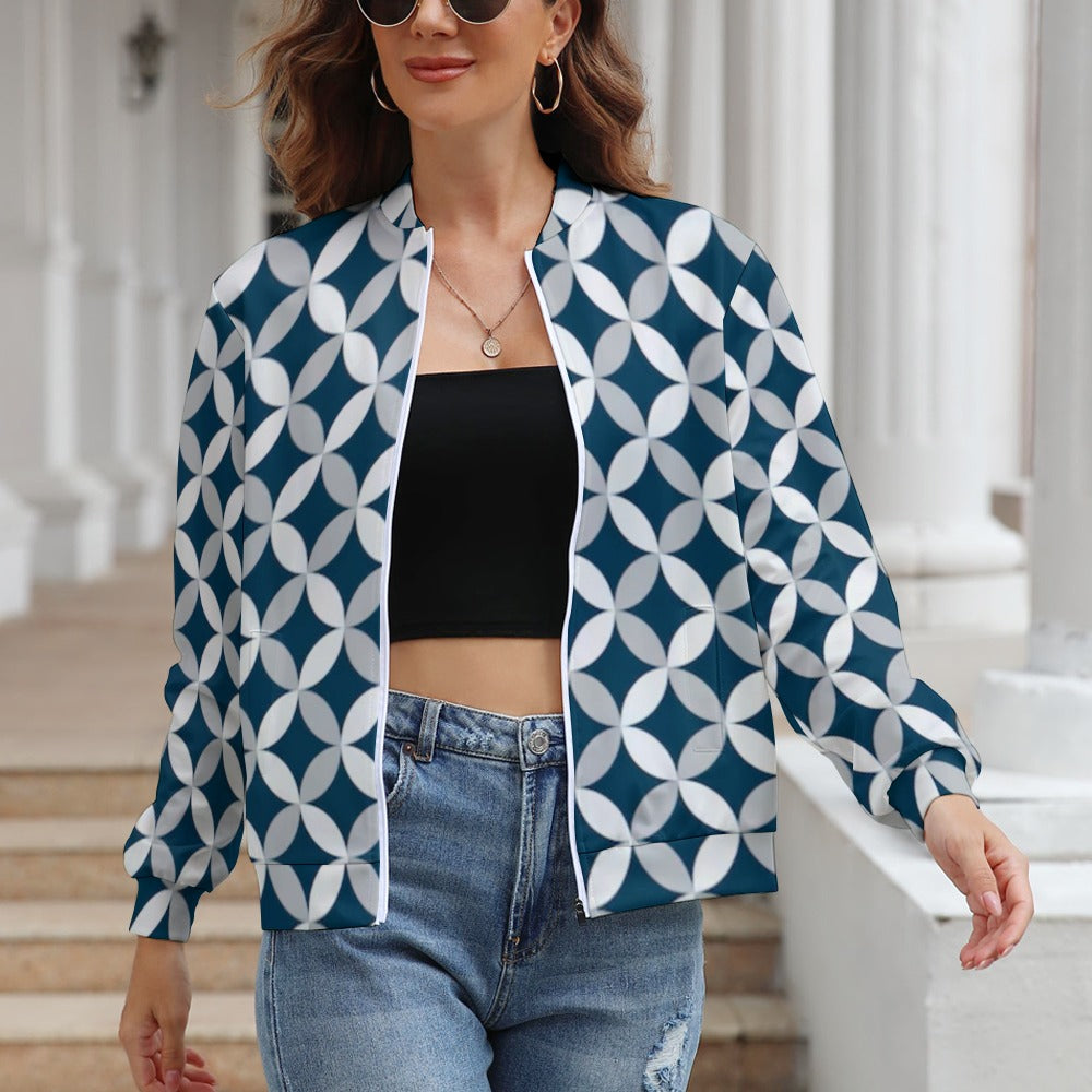 Women's Long Sleeve Zipper Jacket - (10 Options) KSC's Limited Edition Designer Collections