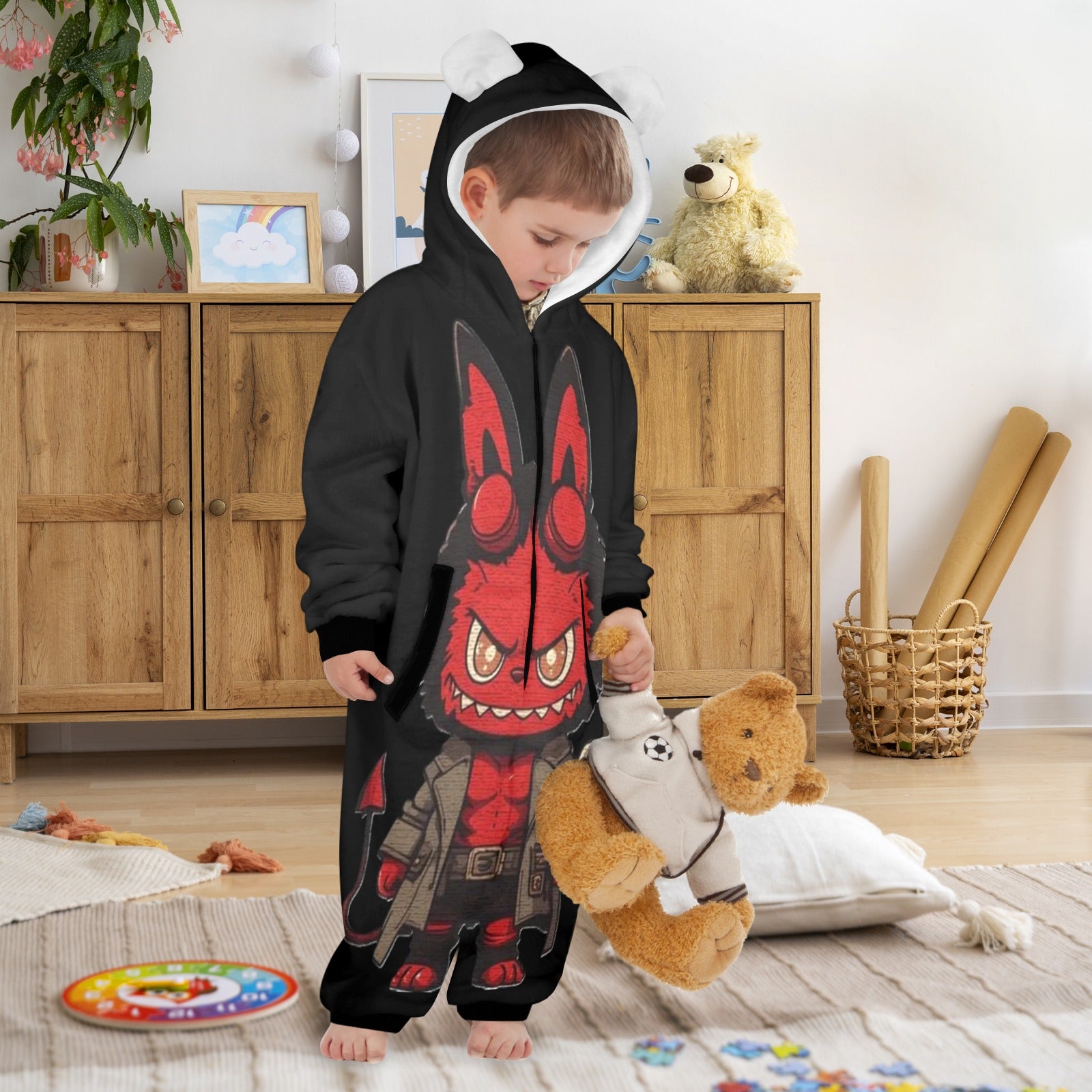 KSC's Halloween Exclusive Little Kids Unisex Onesie LabubuHellboy