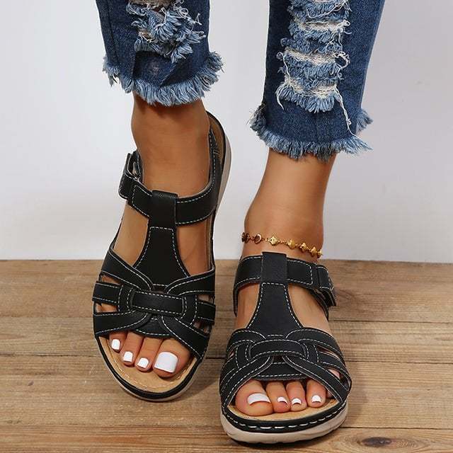 2025 Summer Women Wedge Sandals, Premium Orthopedic Open Toe Sandals