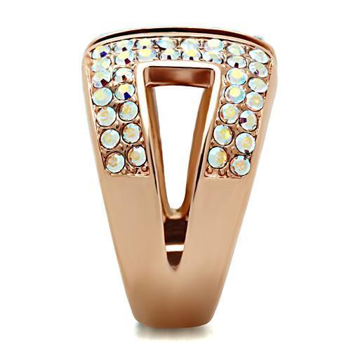 HOT ITEM -LUXURIOUS TOP GRADY CRYSTAL ROSE GOLD CRYSTAL RING GL222 - IP Rose Gold(Ion Plating) Brass Ring with Top Grade Crystal