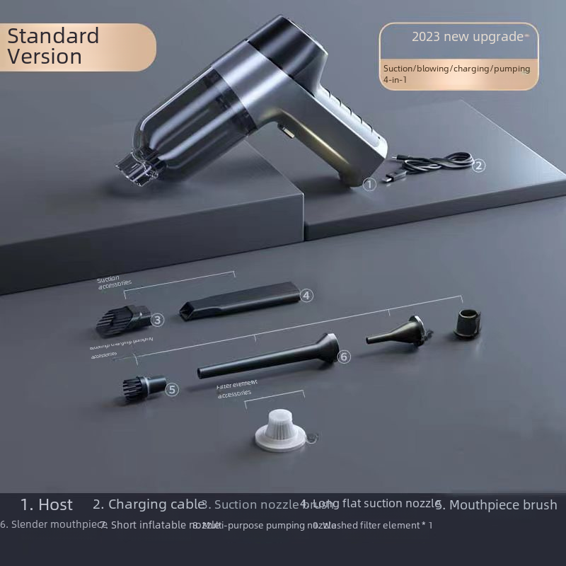 New Car Vacuum Cleaner Wholesale Household Mini Blow Suction Integrated Portable Wireless Handheld Car Vacuum Cleaner