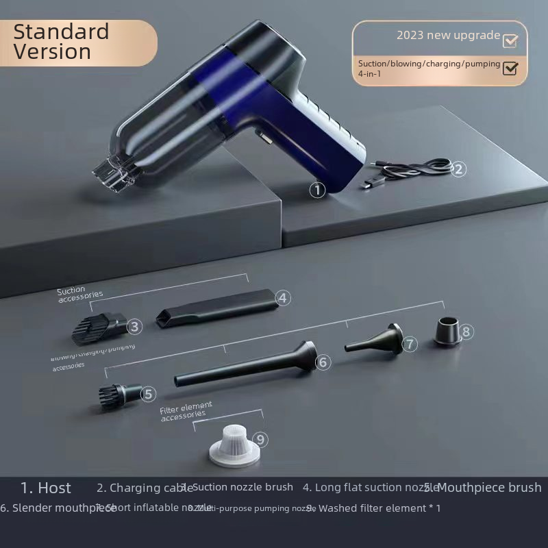 New Car Vacuum Cleaner Wholesale Household Mini Blow Suction Integrated Portable Wireless Handheld Car Vacuum Cleaner