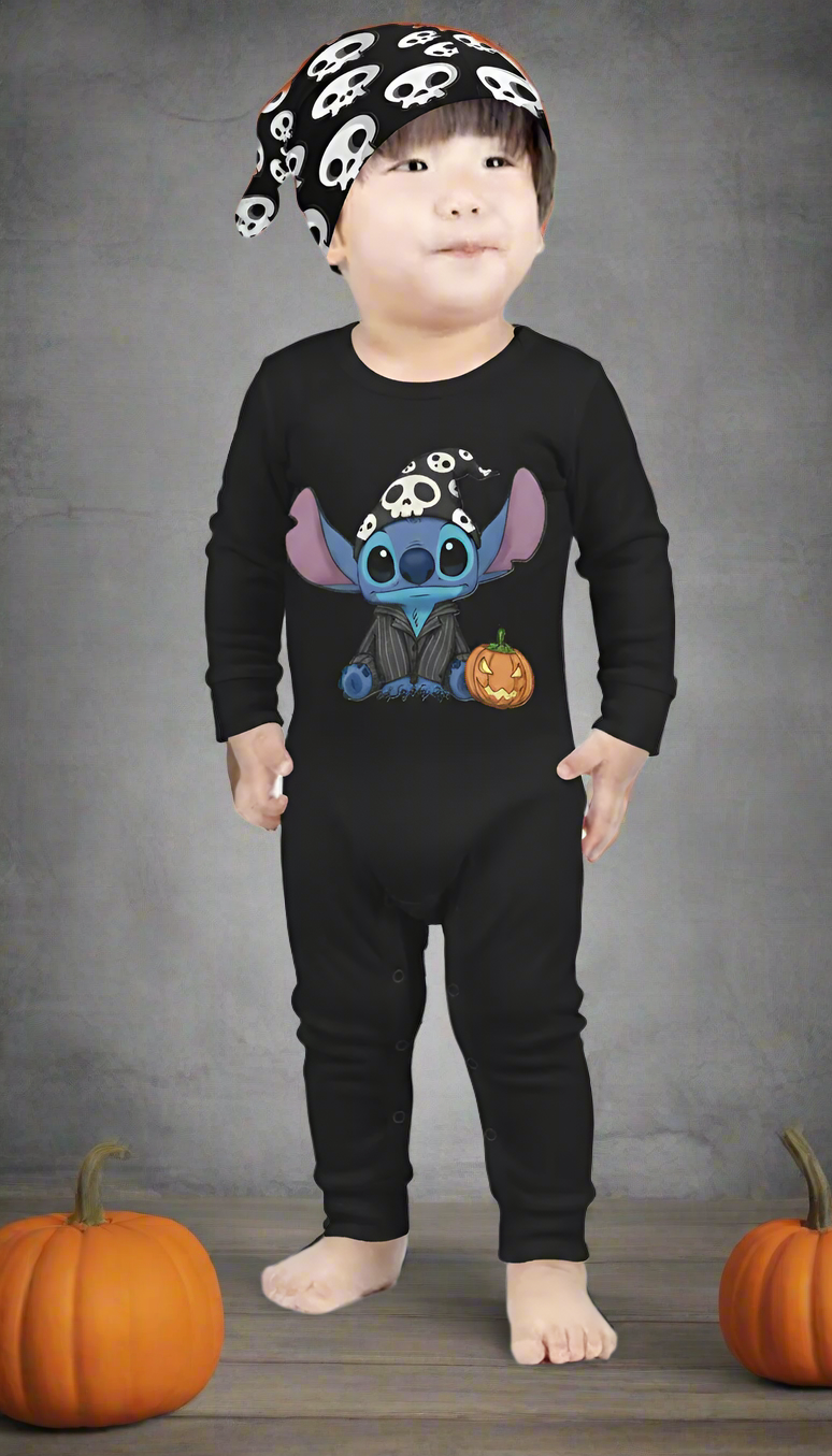 Baby Halloween Stitch Onesie Set