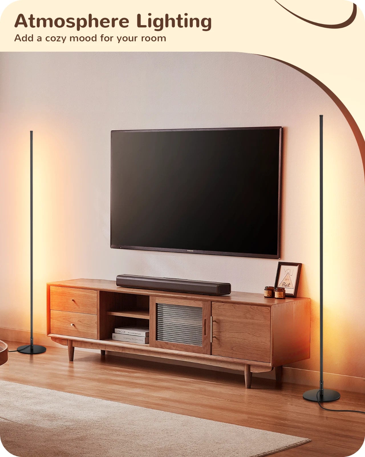 Nordic line lights, Instagram style, minimalist living room, bedroom, bedside decorative lights, personalized long strip wall corner lights, LED floor lights