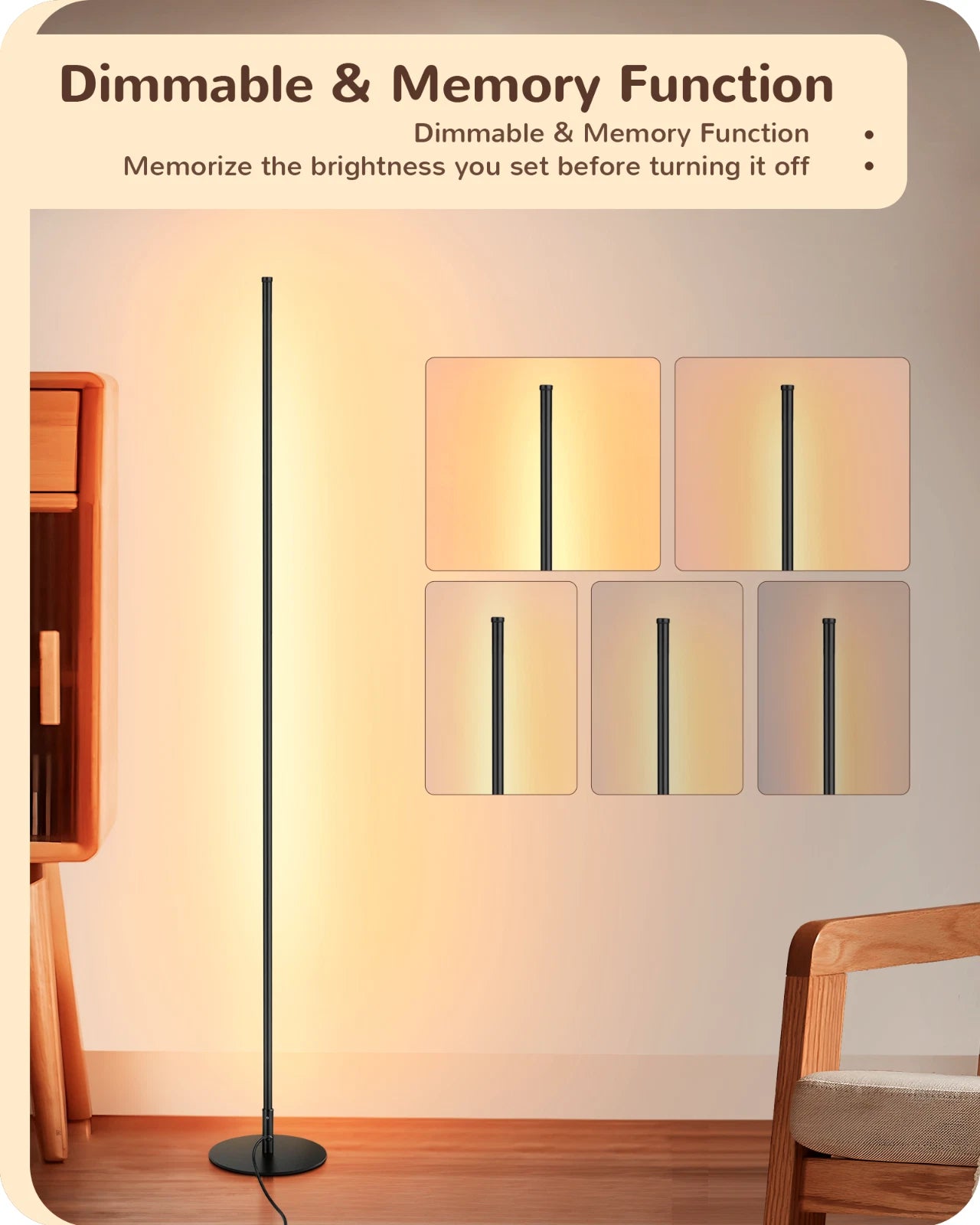 Nordic line lights, Instagram style, minimalist living room, bedroom, bedside decorative lights, personalized long strip wall corner lights, LED floor lights