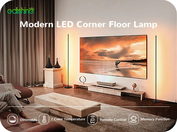 Nordic line lights, Instagram style, minimalist living room, bedroom, bedside decorative lights, personalized long strip wall corner lights, LED floor lights