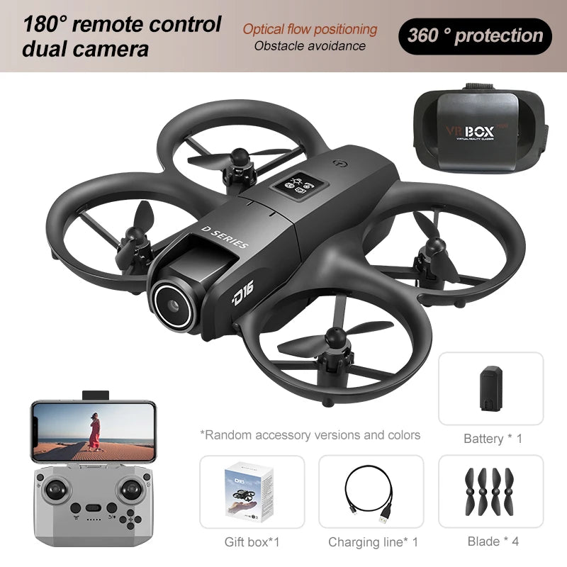 Xiaomi D16 Drone Mini Dual Camera 8K Aerial HD ProfeSsional Helicopter GPS Positioning Avoidance Bush Motor Drone UAV