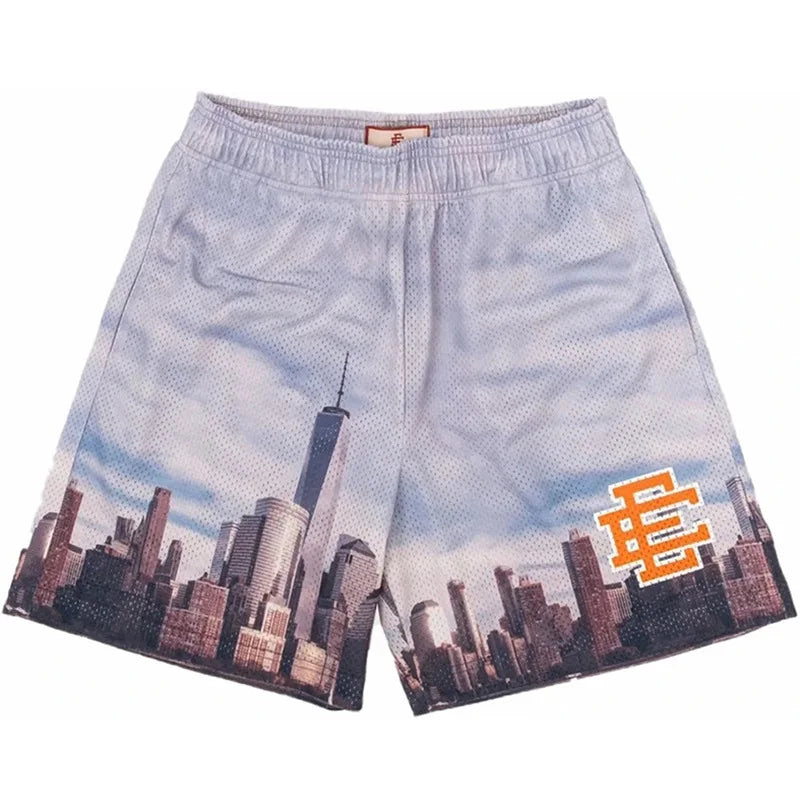 Eric Emanuel New Men Beach Board Shorts fitness Training Workout Sport Short Pants Women Summer Gym Jogging Mesh Casual Short