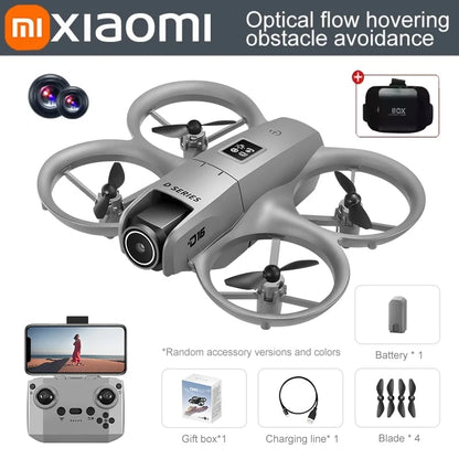 Xiaomi D16 Mini Drone Dual Camera 8K HD Aerial Aircraft Obstacle Avoidance UAV Fixed Remote Control Airplane Gift Toys 20000M