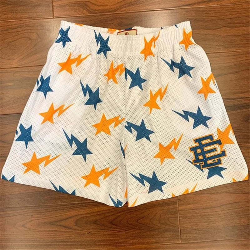 Eric Emanuel New Men Beach Board Shorts fitness Training Workout Sport Short Pants Women Summer Gym Jogging Mesh Casual Short