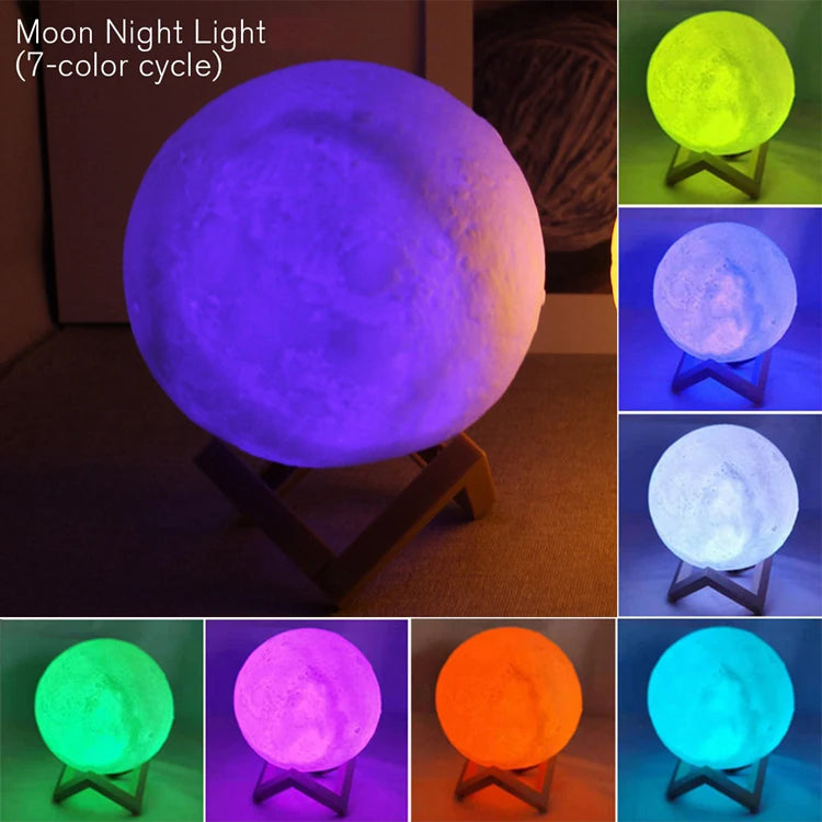 Book Light LED Moon Light Galaxy Light, Moon Night Light, Bedroom Decoration Indoor lighting