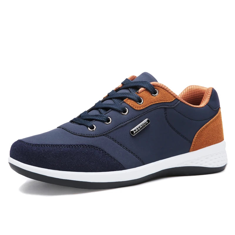 Men Shoes Spring Autumn Waterproof Walking Sneakers Leisure Male Leather Sports Shoes Non-Slip Footwear Tennis for Men