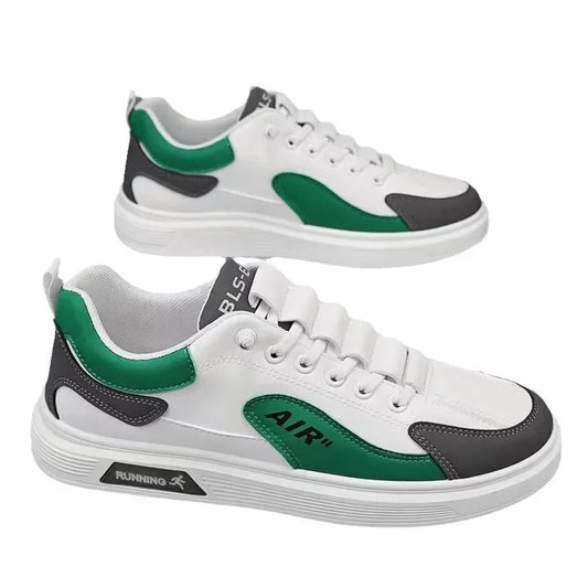 Trend 2025 New Men's Shoes Leather Fashion Low-top Men's Casual Trendy Shoes Running Sports
