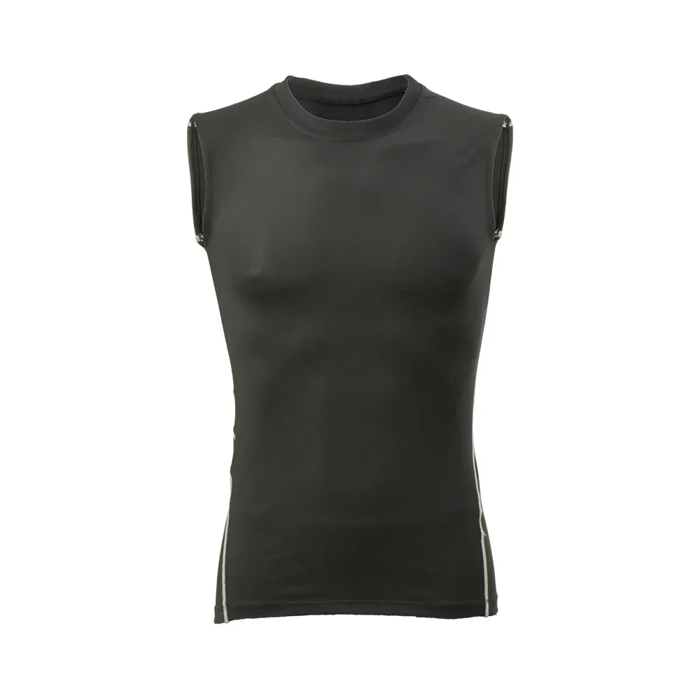 Men Compression Tank Top Quick-drying Jersey Slim Sleeveless Vest Breathable Quick Dry for Fitness Gym Sweat Cycling Active Tops