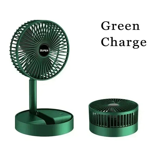 Desktop fan charging model, long endurance USB foldable mini retractable fan, dormitory portable desktop electric fan