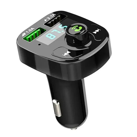LED MP3 Car Bluetooth FM Hands-Free Bluetooth-compaitable 5.0 Transmitter 3.1A QC3.0 PD Type C Dual USB Car Charger